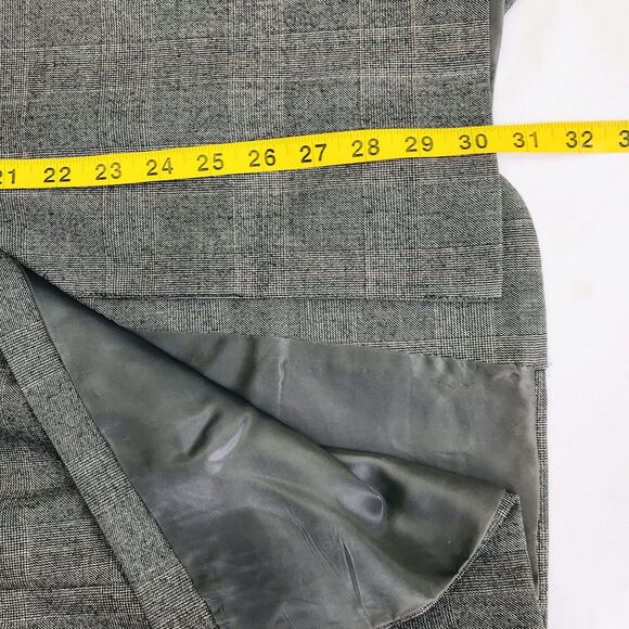 Hickey Freeman Wool Sport Coat Bespoke Boardroom Glen Plaid Gray 41 Academia Men - Picture 8 of 12